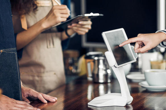 contactless payments at a quick-service restaurant