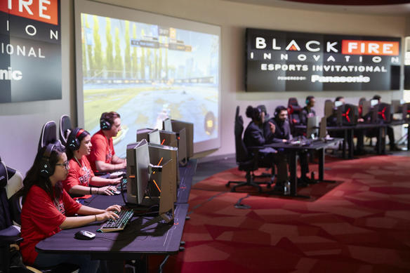 panasonic cameras for esports video streaming coverage at UNLV with black fire innovation