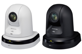 Panasonic AW-UN70W and AW-UN70K 4K NDI ptz camera with IP network and 3G-SDI video output