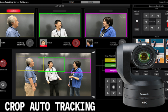 Panasonic camera HD crop autotracking software solution for ptz cameras